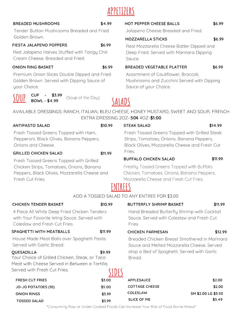 Westfall's Family Restaurant Menu image 3